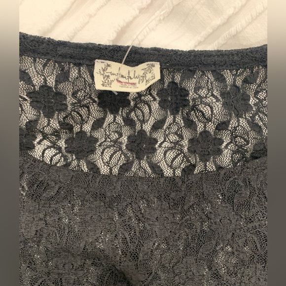 NWOT Free People Keep It Simple lace sheer top size XS - Picture 4 of 5